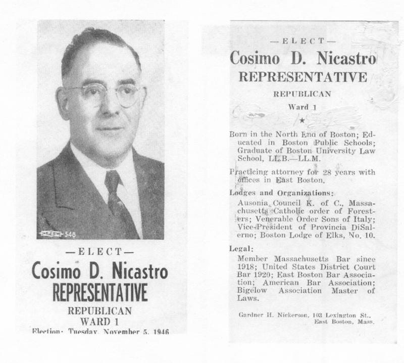 My Grandfather, Attorney Cosmo D. Nicastro